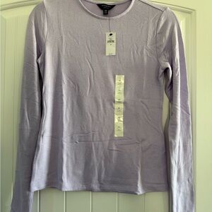 Banana Republic Light Purple Long Sleeve Top